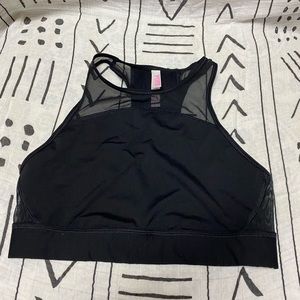High neck Pink sports bra